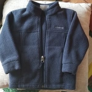 Columbia fleece navy zip up jacket 12-18M